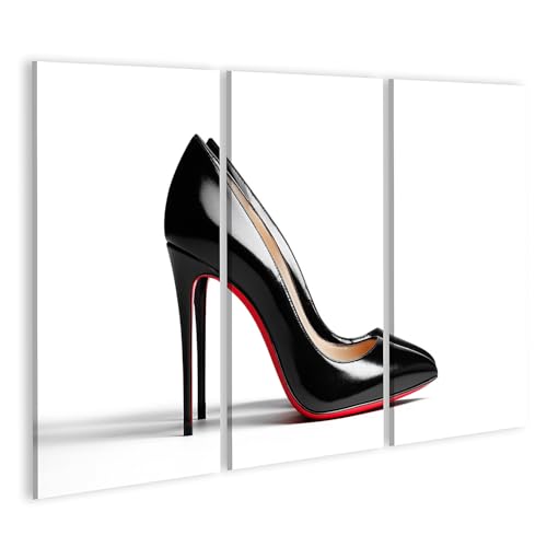 Tableau sur toile talons hauts noirs semelle rouge Edition S1 de qualité