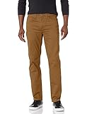 DOCKERS men's Straight Fit Jean Cut All Seasons Tech Pants, Leather - Brown, 34W x 29L
