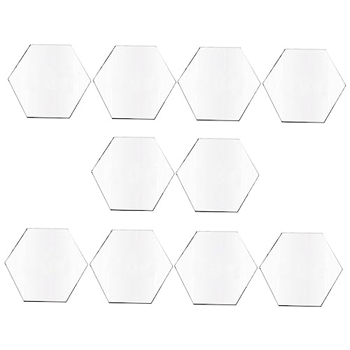 BELLIFFY 10pcs Acrylic Blanks Kids Acrylic Plates Lightweight Scratch-Resistant Graffiti Cards