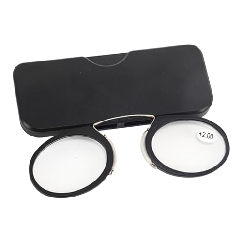 glass Mini Nose Clip, Branchless Magnifying Lens, Mini Portable Reading Glasses