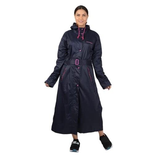 Tricky Shopper™ Rainfighter Women/Ladies High Neck Raincoat | Waterproof Long Raincoat with Belt-picture-19