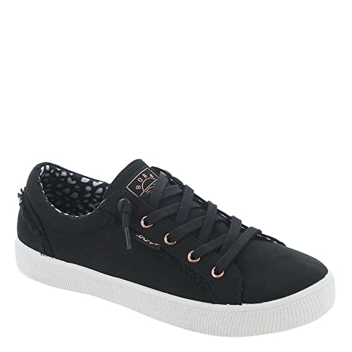 Skechers Women's Bobs 113328 P Sneaker, Black, 6