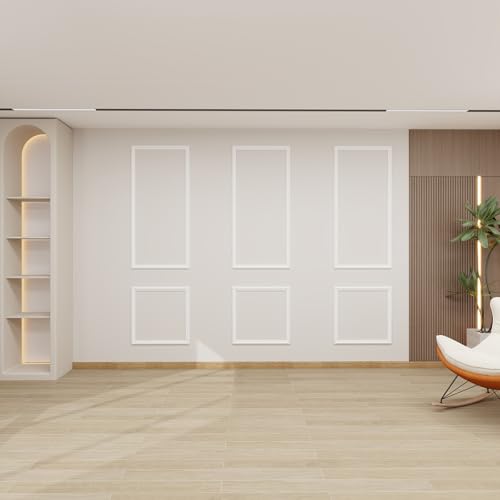 NOTASA Peel and Stick Wall Molding Kit, Accent Wall Panels for Interior Wall Decor with Double-Sided Tape, 3 Set Pre-Cut PS Wainscoting Panels (54 * 24 in) by NOTASA - Image 6