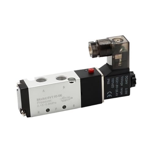Électrovanne pneumatique 4V110-06 contre les pertes de pression de commande 1/8 - 2