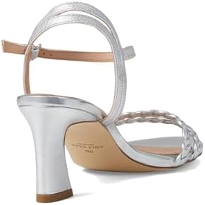 Cole Haan Alyse Braided Sandal 65 mm Silver Metallic Leather 7.5 B (M) | Image 4
