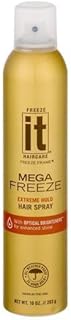 F'ebreze It Mega Freeze Hair Spray, Extreme Hold, Nourishing UV Protection,10 oz (pack of 1)