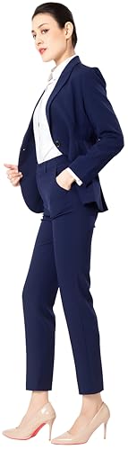 Marycrafts Women's Blazer Pant Suits Set Business Professional Workwear Suit3