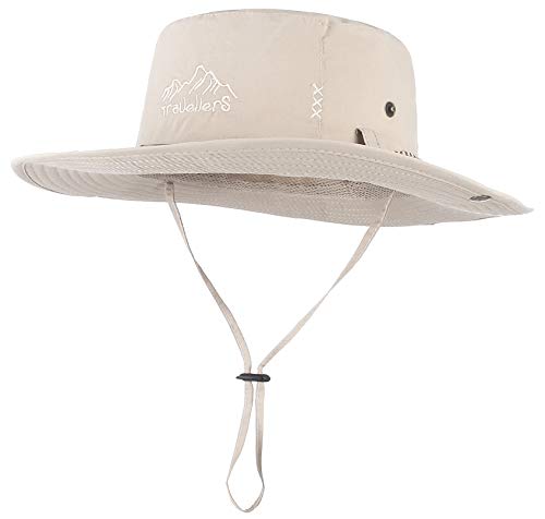 Chapeau de soleil anti-UV avec lanière de maintien, casquette respirante pour l'été