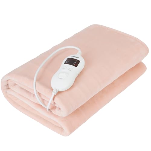 briebe Calienta Camas Eléctrico 150 x 80 cm, 8 Niveles Temperatura, Temporizador, Cama Individual, Rápido Calentamiento, Lavable, Suave, Forro Polar Beige, 60W, EB1135