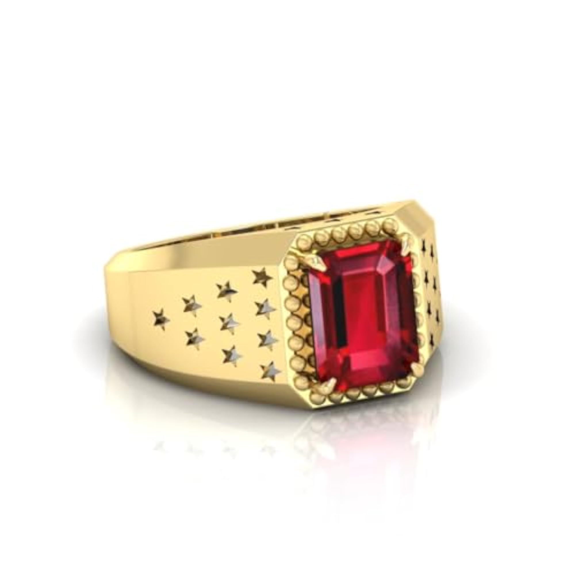 Ruby Manik Adjustable Ring, Certified