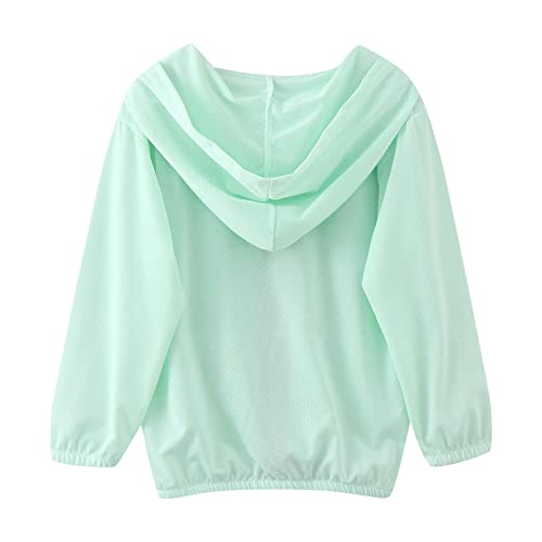 Kids Zip-Up Hoodie Girls Boys UPF50+ Sun Protection Breathable Jacket Lightweight Hooded Toddler Girl Summer Coat3