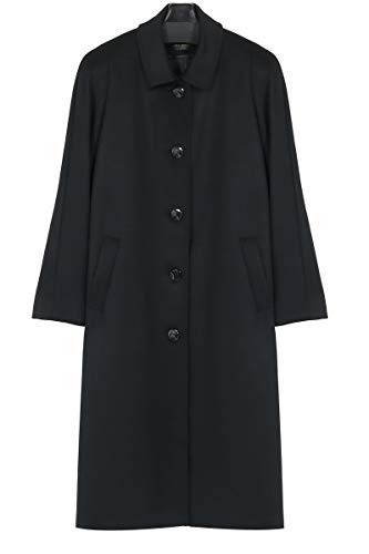 [京都スタイル] フォーマルコート カシミヤ入り 冠婚葬祭 コート レディース ロング丈 前ボタン 大きいサイズ 黒 LL t276