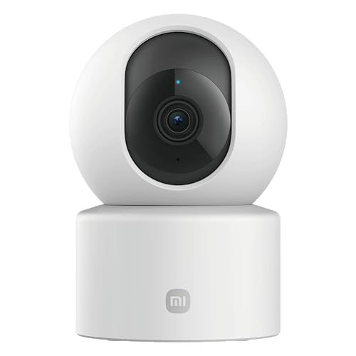 XIAOMI C201 Camara vigilancia WiFi Interior 360° 1080P HD, Camara vigilancia Bebe, WiFi 6, Cubierta Física de Lente, Visión Nocturna en Color, Audio Bidireccional, Compatible con Alexa y Google