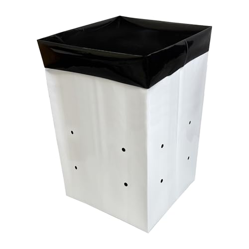 A.A 5 Gallon Grow Bags Black and White Poly Nursery Bags for Plants, Tree Grow, Greenhouse (25 Pack)