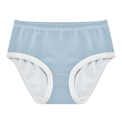 MCHIVER Light Blue Little Girls Underwear Cotton Briefs Baby Toddler Training Underwear for Baby Girls 4T