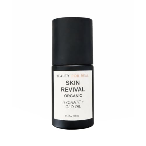 Beauty For Real Skin Revival Hydrate + Glo Oil - Luxury Face Oil - Reduces the Appearance of Fine Lines & Wrinkles - Hydrates, Soothes & Restores Skin’s Glow - With Essential Oils - 1 fl oz