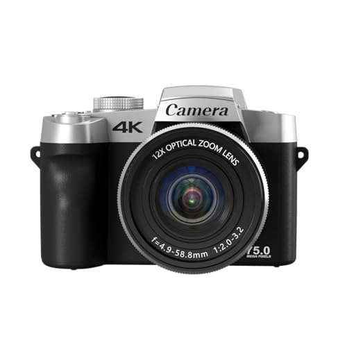 デジタルカメラ 7500万画素デジカメ スマホに転送できるカメラ Wi-Fi転送 コンパクトカメラ180°回転可能 ディスプレイ オート光学12倍ズーム フォーカス 自撮りLEDライト ウェブカメラ 3.0インチ液晶画面 マイクロSDカード付き バッテリー