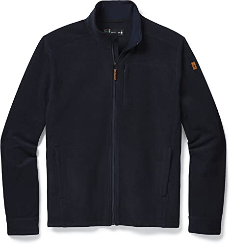 Smartwool Anchor Line Full Zip Jacket - Men's Deep Navy Heather Large