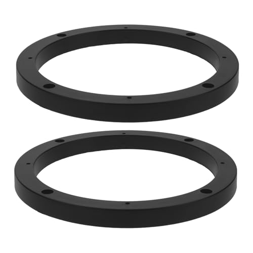 GETAJGHSD Anillos De Extensión y Espaciadores De Altavoz De Plástico 6,5 Pulgadas Para Coche, Soporte Plano Para Instalación De Altavoces, Accesorios Automotrices Resistentes Negros