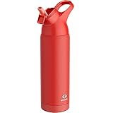 ENCOOL Insulated Stainless Steel Water Bottle with Straw and Carry Loop, Double Wall Cold for 36 Hou