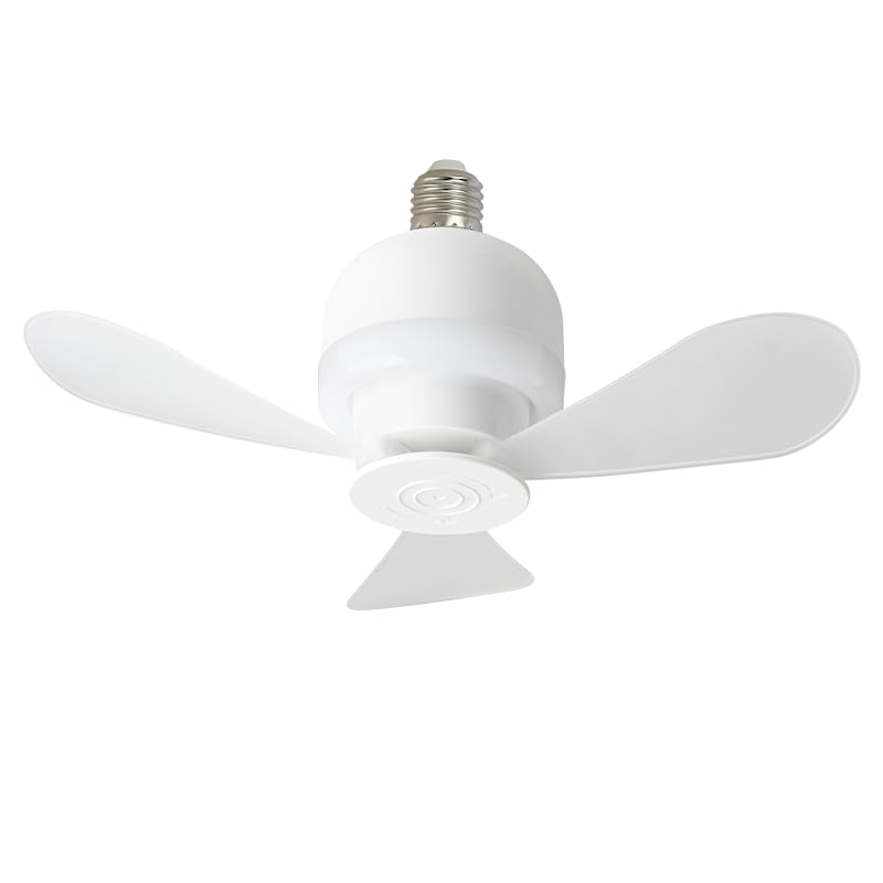 Roadtime Ceiling Fans with Light E27 11W 480 Lumens Mini LED Ceiling Fans 11 Inch Lighting Fan for Bedroom Living Room