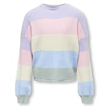 ONLY Mädchen Kogsandy L/S Stripe KNT Noos Pullover, Lavendula 2, 134-140 EU