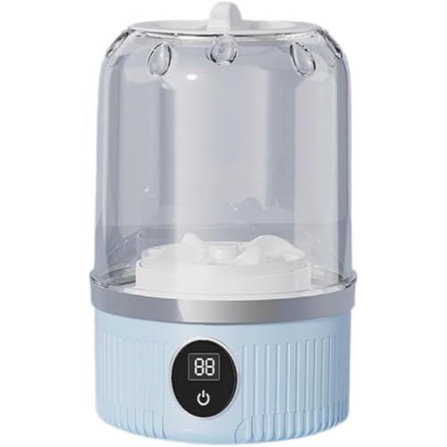 aelah ミニ充電式下着用ポータブル洗濯機 小型 ポータブル洗濯カップ 肌着洗濯機 正逆転可能(リップル超音波洗浄+2大モード)大容量バッテリー内蔵 頑固汚れ分解 節水・節時間 便利収納 軽量静音 一人暮らしベビー服/下着/靴下など 簡単操作 自宅用 出