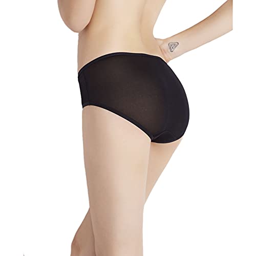 Mulberry Silk Bikini Panties for Women, Ultra Breathable Underwear with 360 Stretch2