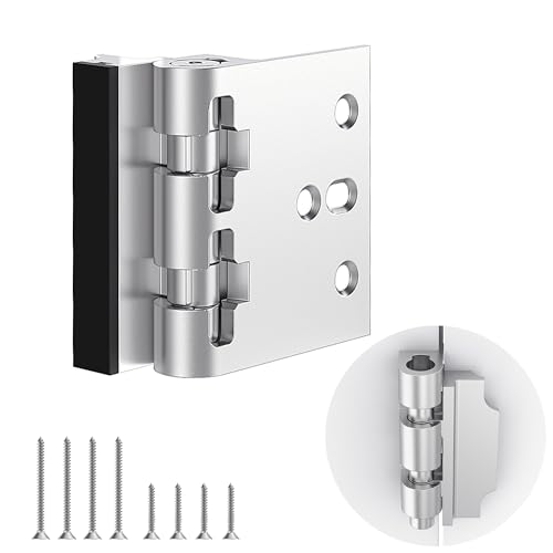 Treasem 1 Pack Upgraded Home Security Door Flip Lock Silver