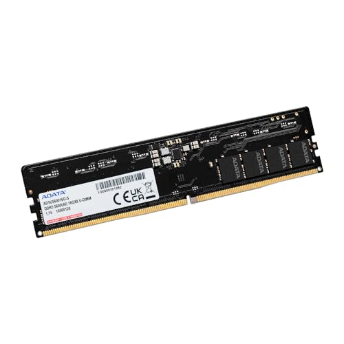 Image of ADATA Premier 8GB 5600MHz U-DIMM DDR5 Desktop Memory, Single RAM Module, Supports Intel & AMD CPU, Intel XMP & AMD Expo, Built in PMIC, On Die ECC, Low Voltage, More Bandwidth - AD5U56008G-S