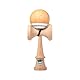 KROM - Kendama POP Naturoptik - Hohe Holzqualität - Für Anfänger und Profis - Pack : Ersatzschnur + Stickers