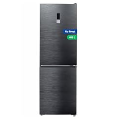 GEDTECH Frigorifero combinato GCB409NFDX congelatore basso 409L (267L + 142L) - No Frost (No Frost) - Dark Inox