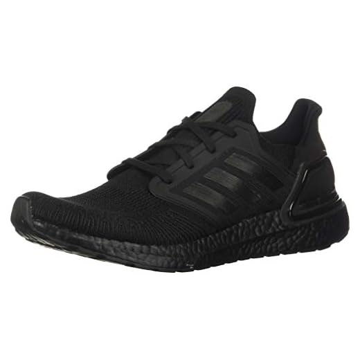 adidas Men's Ultraboost 20 Running Shoe, Black/Black/Solar Red, 11 M US
