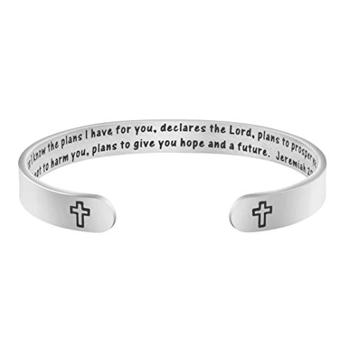 Religious Gifts For Women Christian Bracelet Inspirational Bible Verse Christmas Jewelry #TOP9