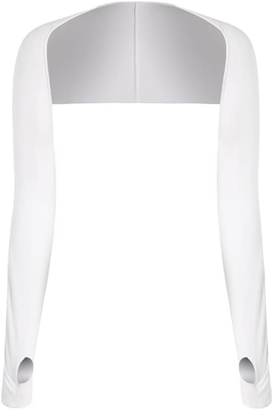 HBJWOV Ladies Driving Arm Cooling Cape Sleeves Ice Gloves With Finger Holes Golf Driving Fishing