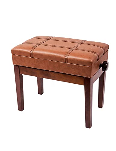 KOIAMVZW Tabouret de Piano en Simili Cuir rembourré, Tabouret de Piano, tabourets de Clavier, Hauteur réglable de 10 cm, 55 x 34 x 47-57 cm, Parfait pour la Pratique du Piano, Teck - Les Beatles, Paul McCartney, John Lennon, RIngo Starr, George Harrison KOIAMVZW Tabouret de Piano en Simili Cuir rembourré, Tabouret de Piano, tabourets de Clavier, Hauteur réglable de 10 cm, 55 x 34 x 47-57 cm, Parfait pour la Pratique du Piano, Teck