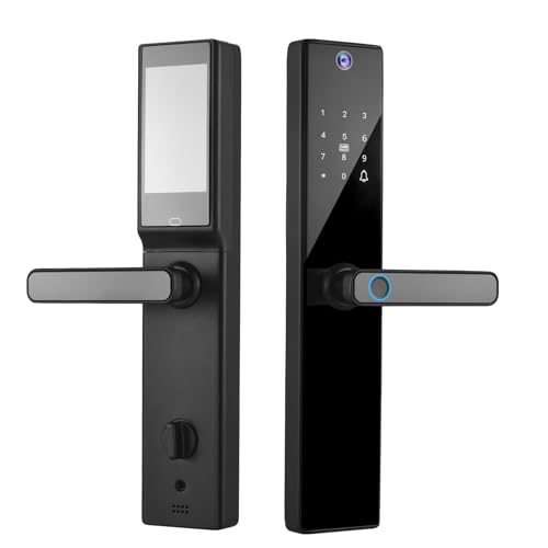 Swokely Smart Lock with Camera 4.5 Inch Screen BT Keyless...