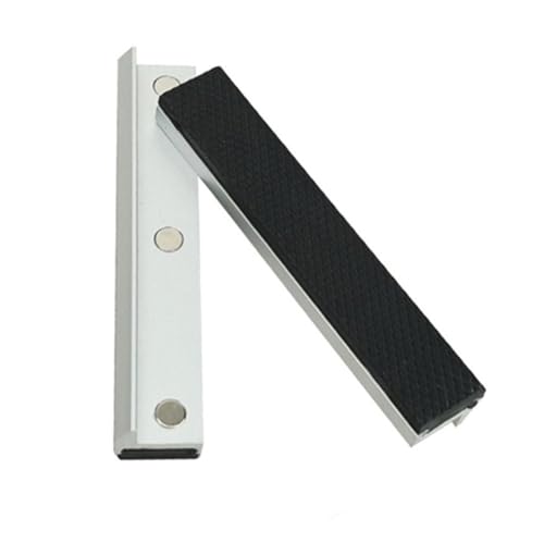 Violiica Lot de 2 mâchoires en caoutchouc souple pour étau, protection en alliage d'aluminium de 7,6 à 20,3 cm avec poignée antidérapante pour outils de travail des métaux