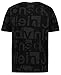 Calvin Klein Boys' Short Sleeve Fashion Print Crew Neck T-Shirt, Comfortable, Relaxed Fit, Blocky Print Blackened Pearl, 10-12