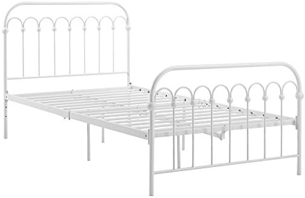 Novogratz Bright Pop Metal Bed, Adjustable Height for Underbed Storage