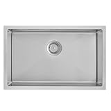 LAVELLO EXTRA LARGE: il lavello cucina da 70*44*18cm, con una dimensione della fodera di 65*39*18cm, è più grande e più profondo dei lavelli tradizionali, consentendo di posizionare e pulire più facilmente piatti o pentole di grandi dimensioni.
