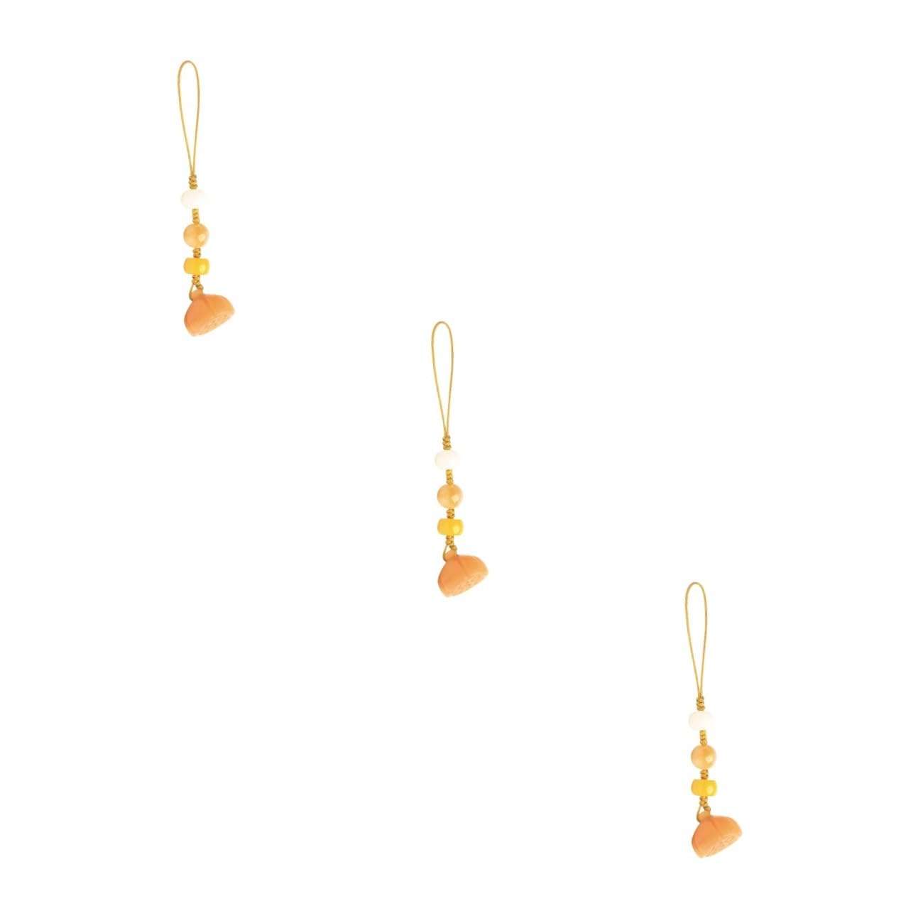 SHINEOFI Colgante de Jade de Vaina de Cuerda Decorativa para Teléfono y Accesorios para Claves Disks y Elegante para Jade