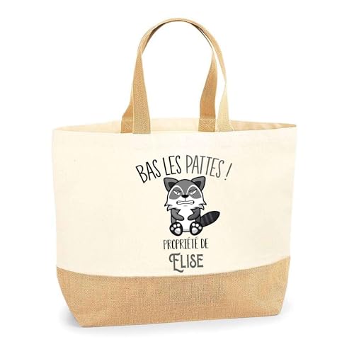 Cabas de plage Elise Raton laveur pour remplacer les sacs fragiles