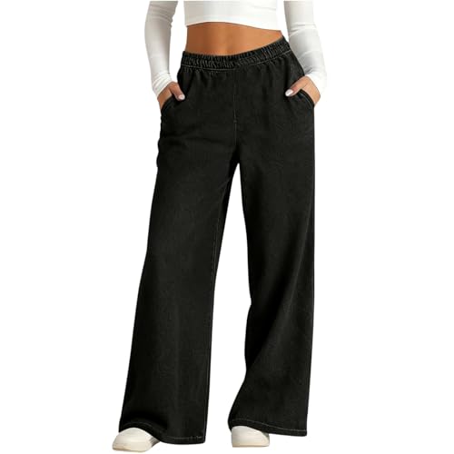Pantalon ample jambes larges fluide uni au tombé impeccable pour femme