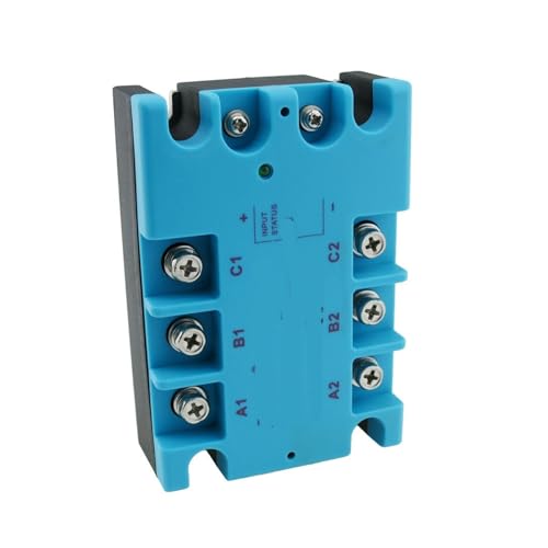 Relais triphasé à semi-conducteurs 60A résistant aux arcs électriques ASH-3DA4860 commande CC AC