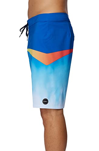 O'NEILL Men's 19 Inch Split Print Boardshorts - Quick Dry Swim Trunks for Men with Fabric and Pockets2
