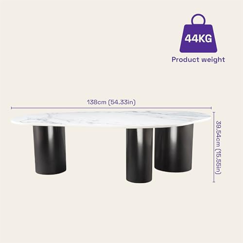 Image of Wakefit Center Table | 1 Yr Warranty | Coffee Table for Living Room Wooden, Tea Table for Living Room Wooden, Sofa Table, Free Installation from Brand, Modern Multi-Functional & Wobble-Free(Sumtr)