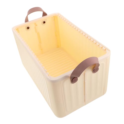 FRCOLOR 箱 収納ボックスの整理 折りたたみ式収納ビン 省スペースの洗濯かごプラスチック プラスチックトランクオーガナイザー 折りたたみ可能なランドリーバスケット