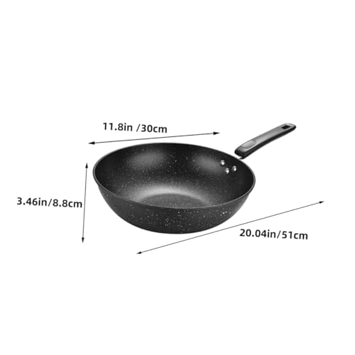 Wok pequeño antiadherente de piedra Maifan HEALLILY miniatura 2