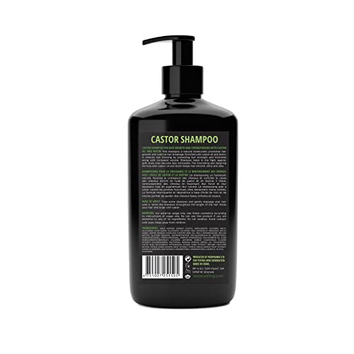 Castor Oil Shampoo With Biotin, Collagen And Dead Sea Minerals For Growth & Restores Volume Hair, For Thinning And Damaged Hair Paraben And Sulfate Free #TOP4